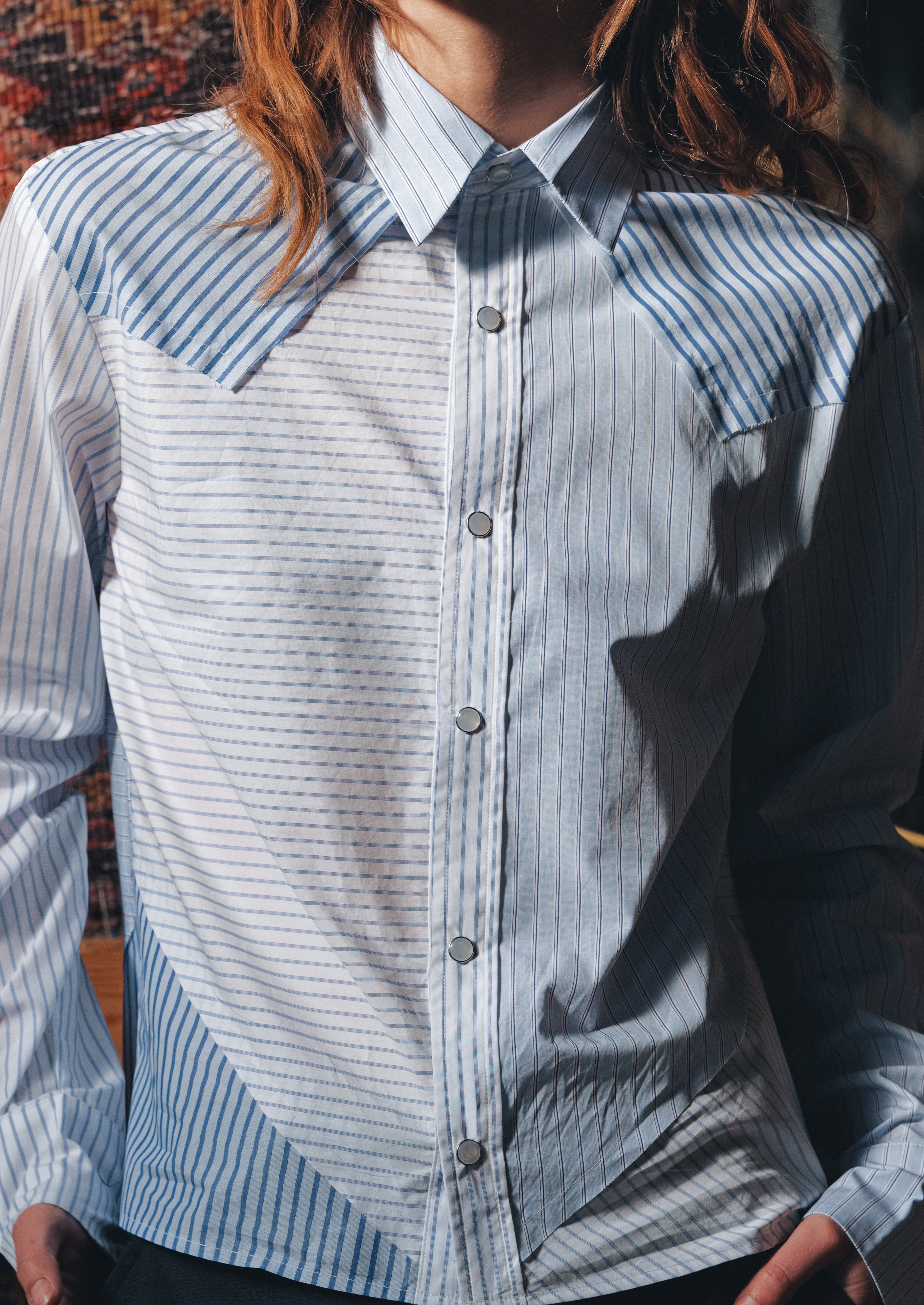 The RAW EDGE WESTERN Shirt, Stripe Scrappy | FALL'25 (1)