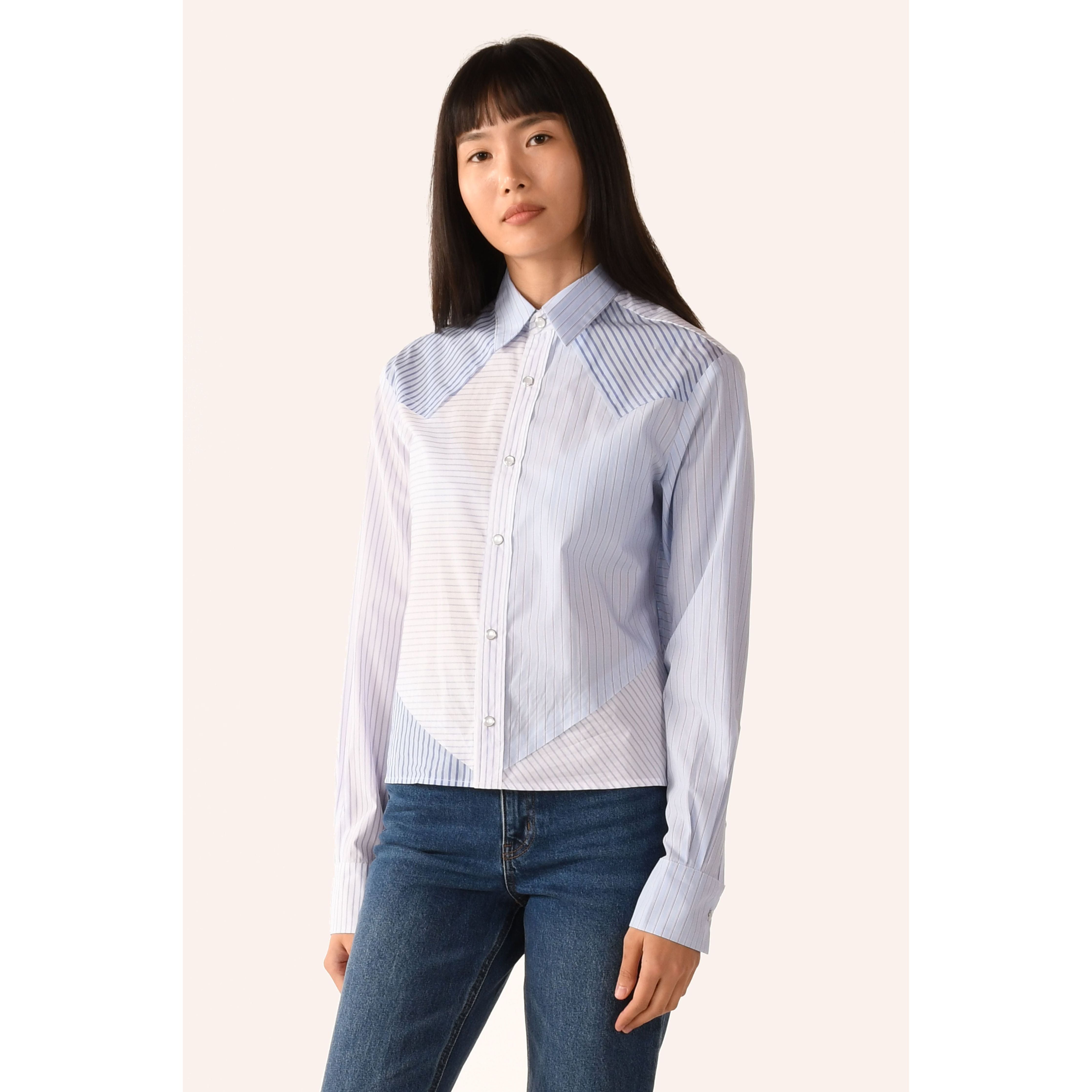 The RAW EDGE WESTERN Shirt, Stripe Scrappy | FALL'25 (1)
