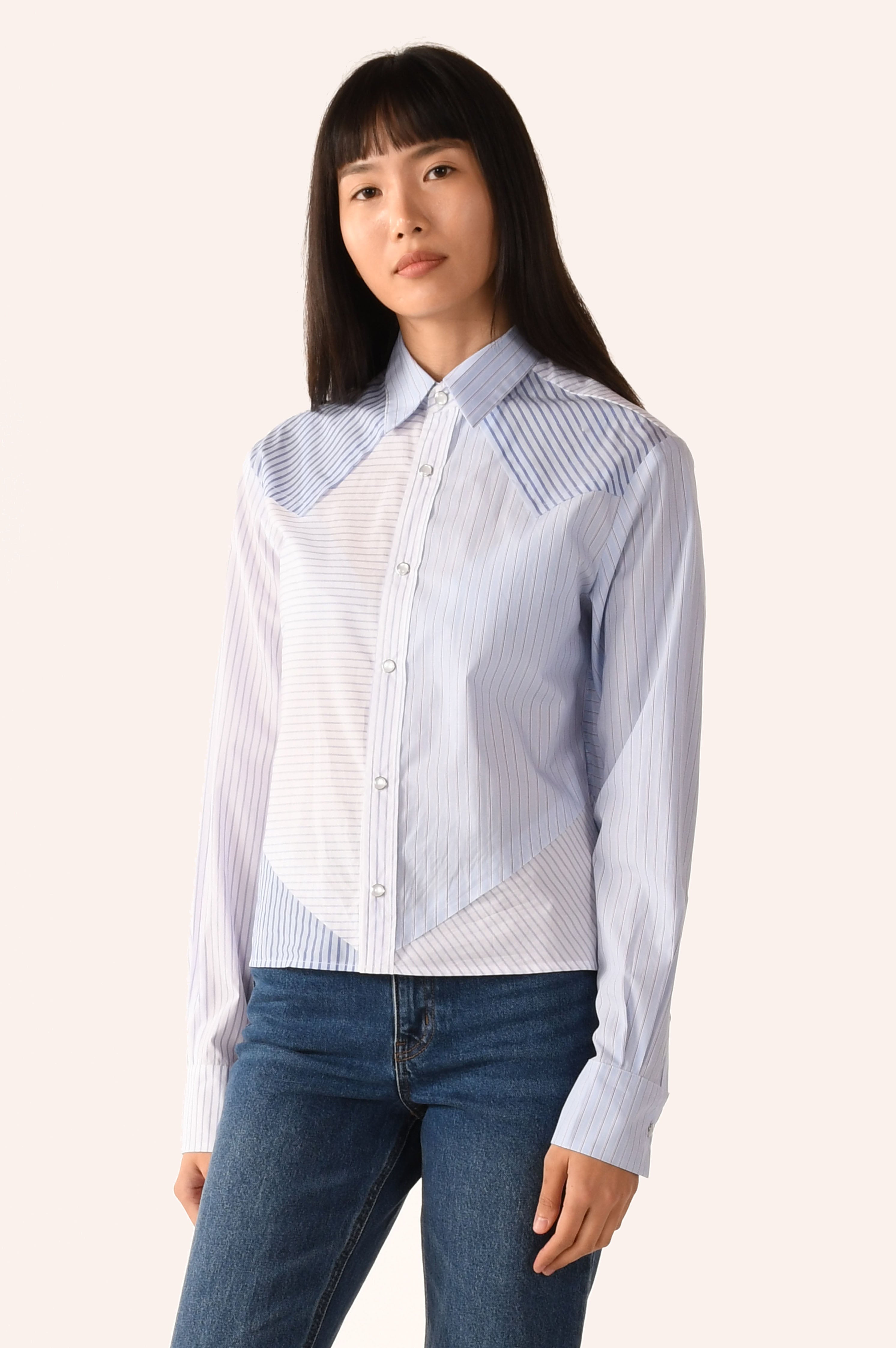 The RAW EDGE WESTERN Shirt, Stripe Scrappy | FALL'25 (1)