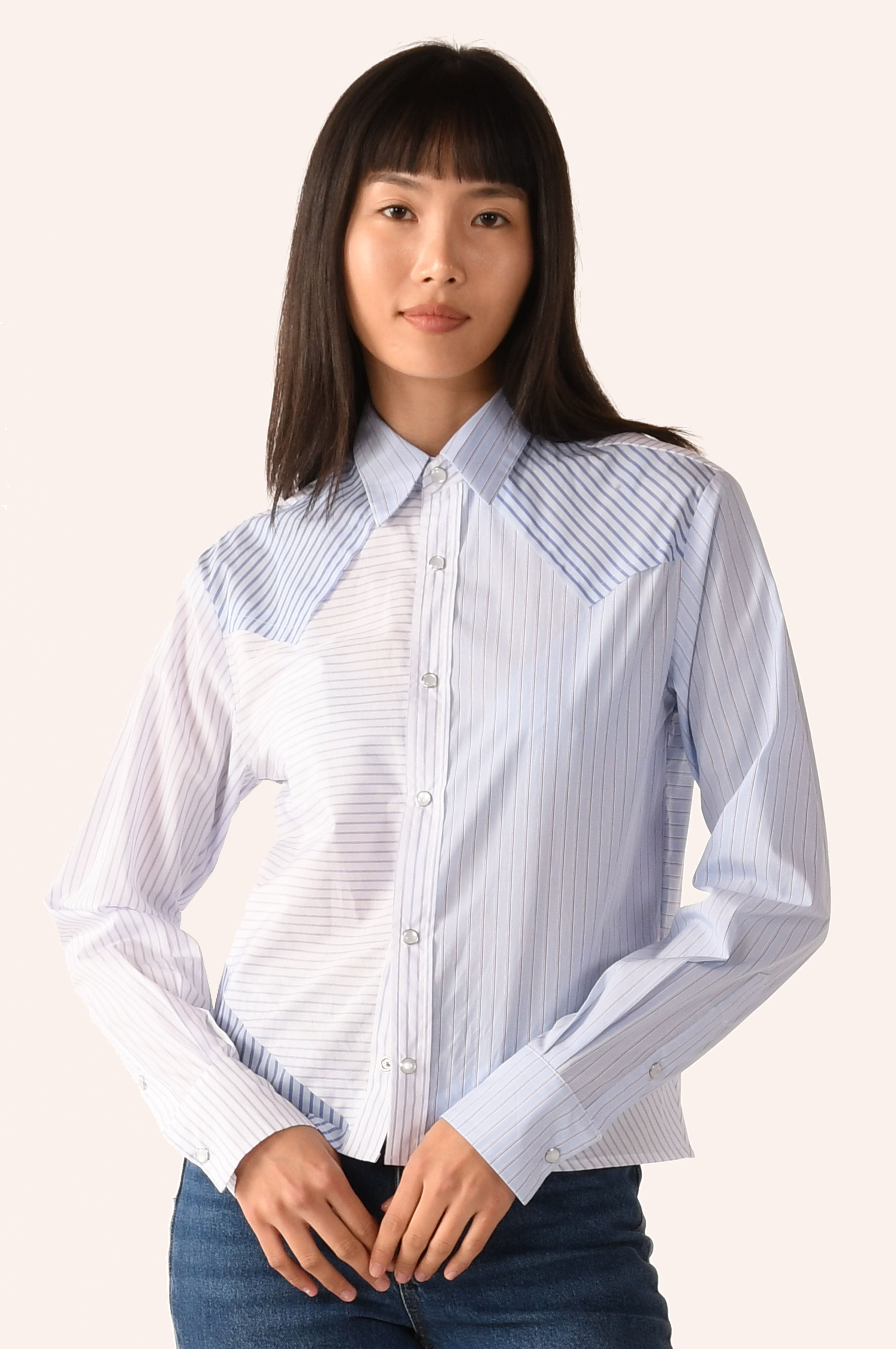The RAW EDGE WESTERN Shirt, Stripe Scrappy | FALL'25 (1)