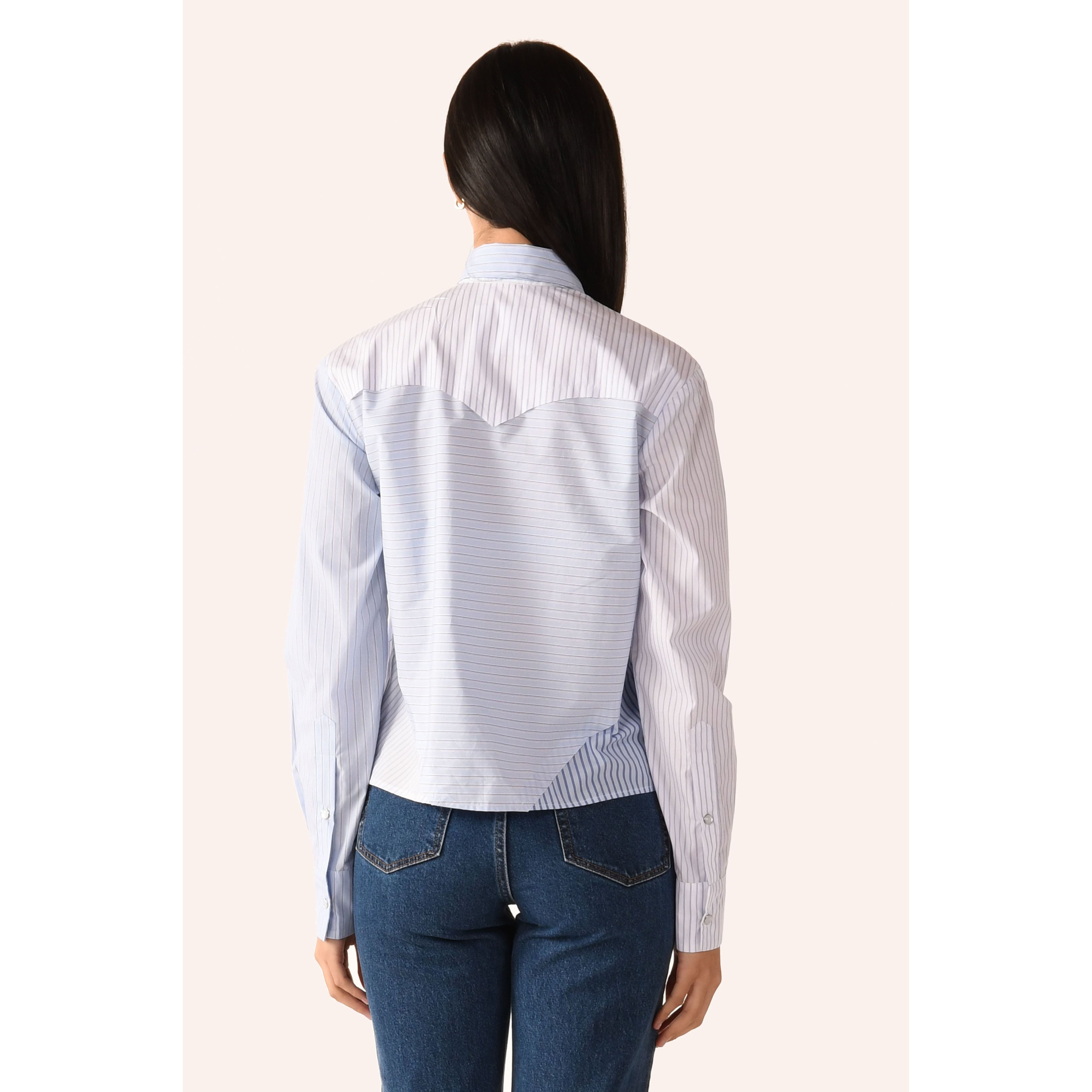 The RAW EDGE WESTERN Shirt, Stripe Scrappy | FALL'25 (1)