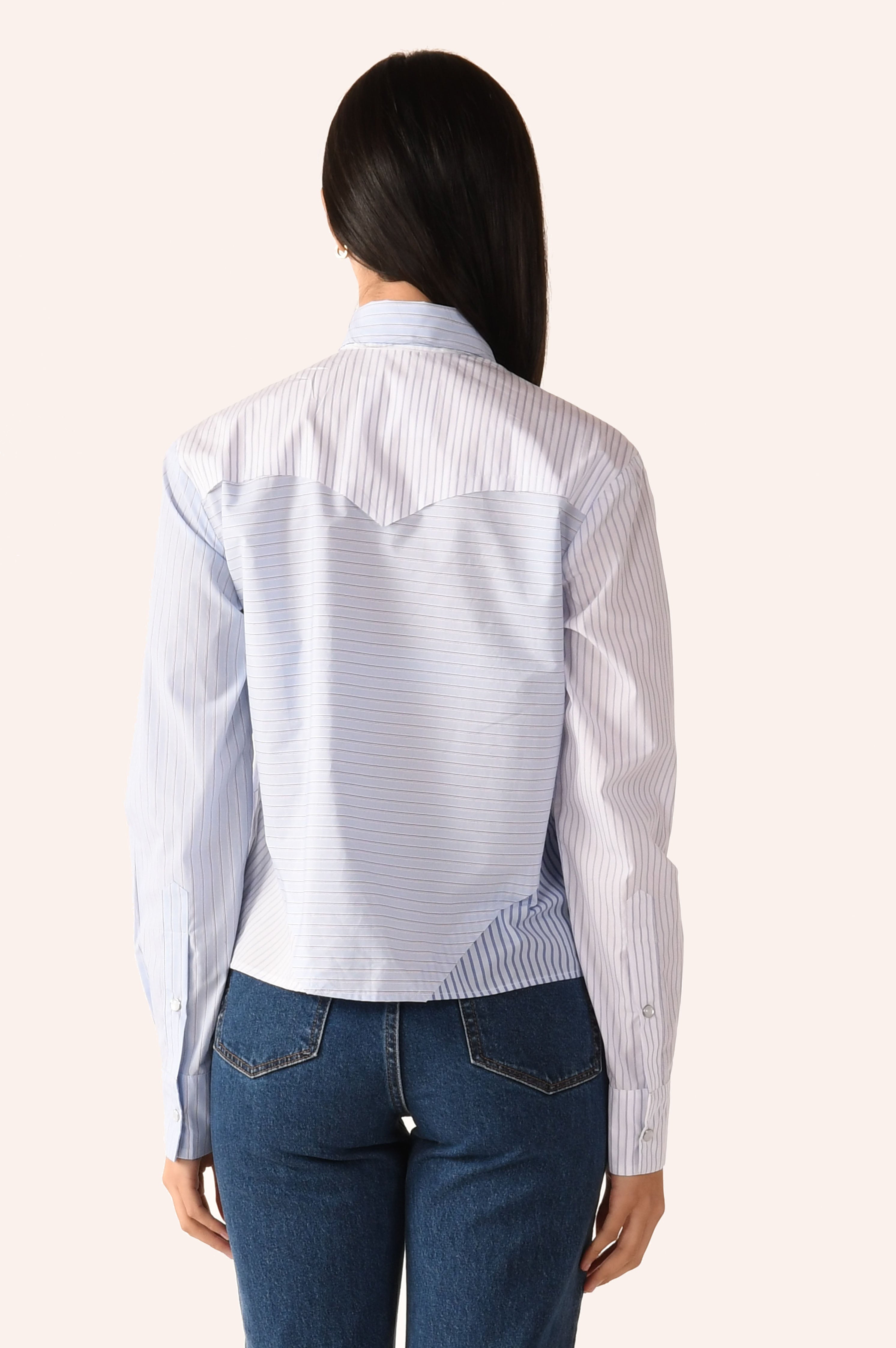 The RAW EDGE WESTERN Shirt, Stripe Scrappy | FALL'25 (1)