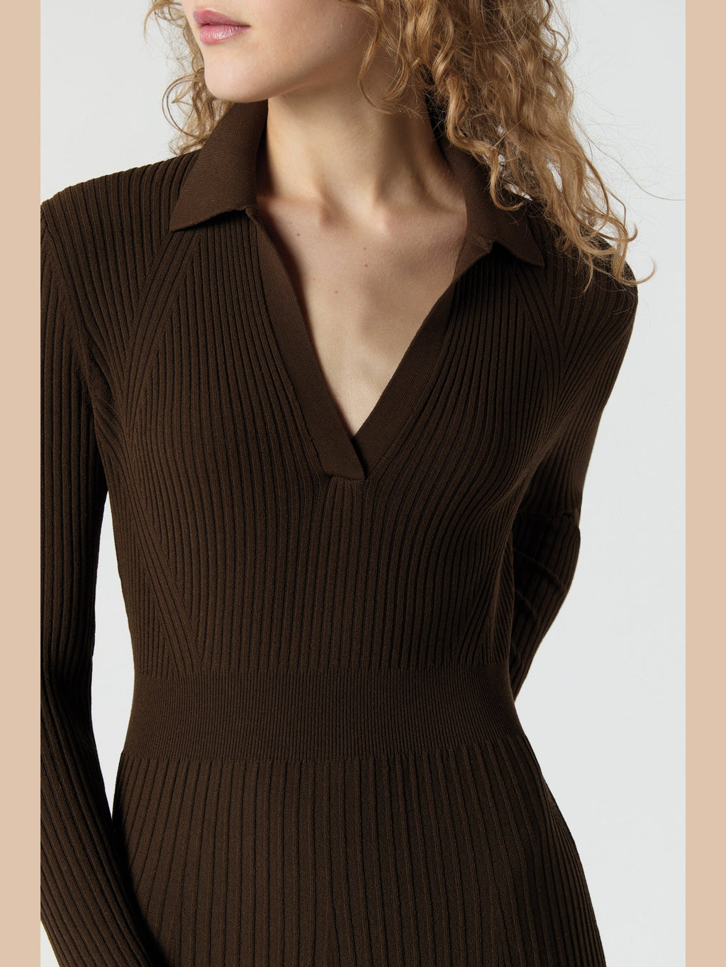 Addie Johnny-Collar Sweater Dress Mashburn