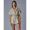Light Slate Gray Taryn Romper Geo Print