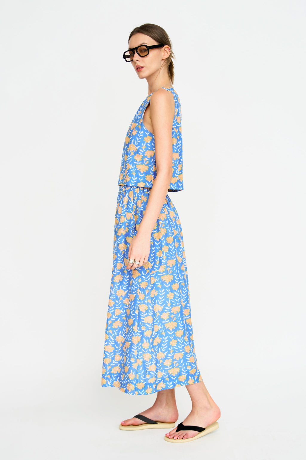 Verona Skirt in Tangerine Carnation MIRTH
