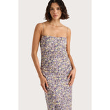 Faithfull Clara Maxi Dress Valerie Floral Purple