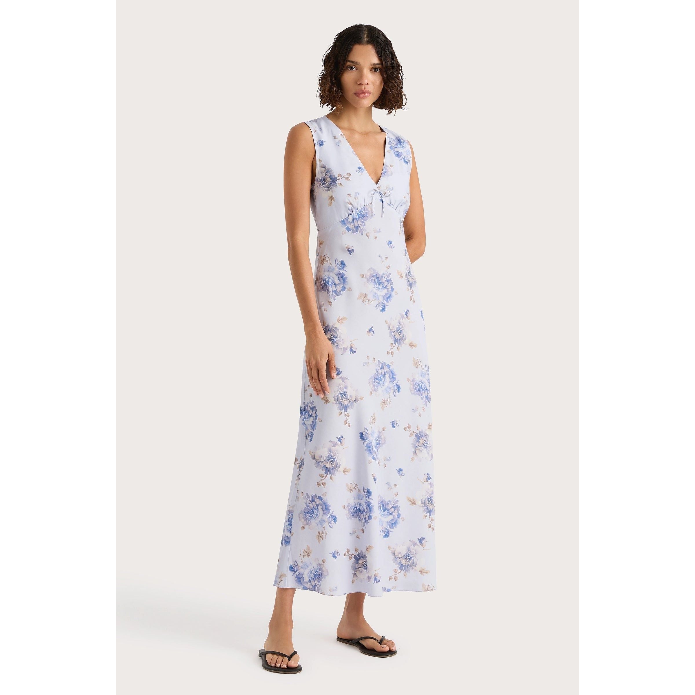 Faithfull Josephine Maxi Dress Leona Floral Lilac