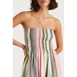 Faithfull Jamie Midi Dress Meleu Stripe Multi