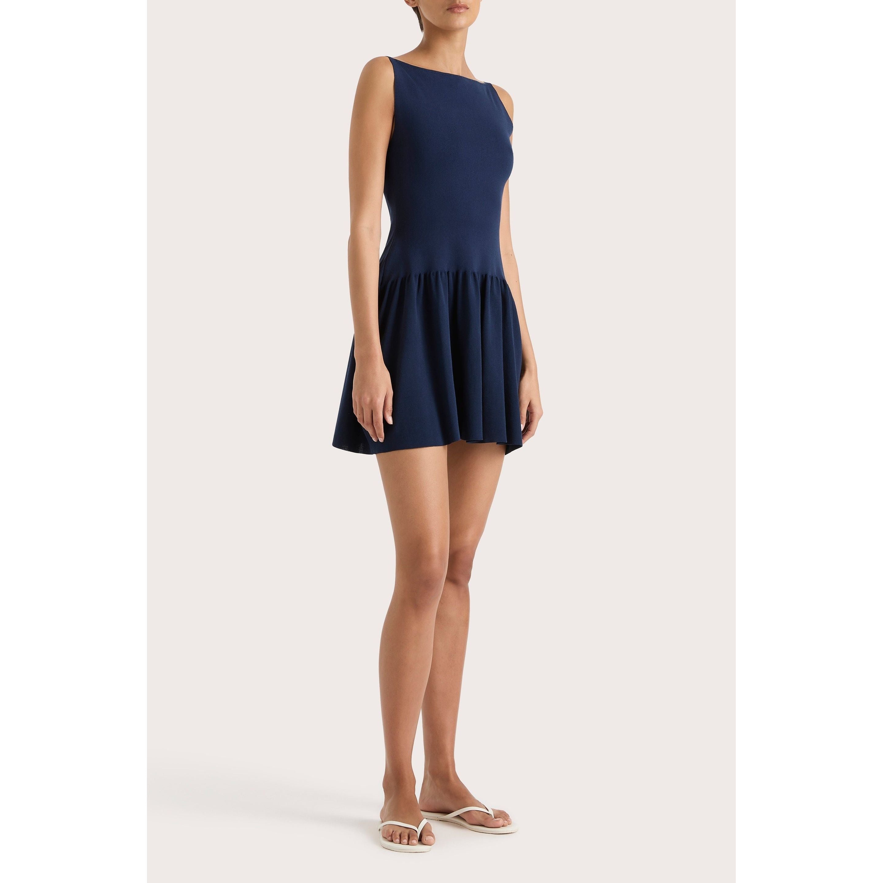 Faithfull Monique Mini Dress Navy