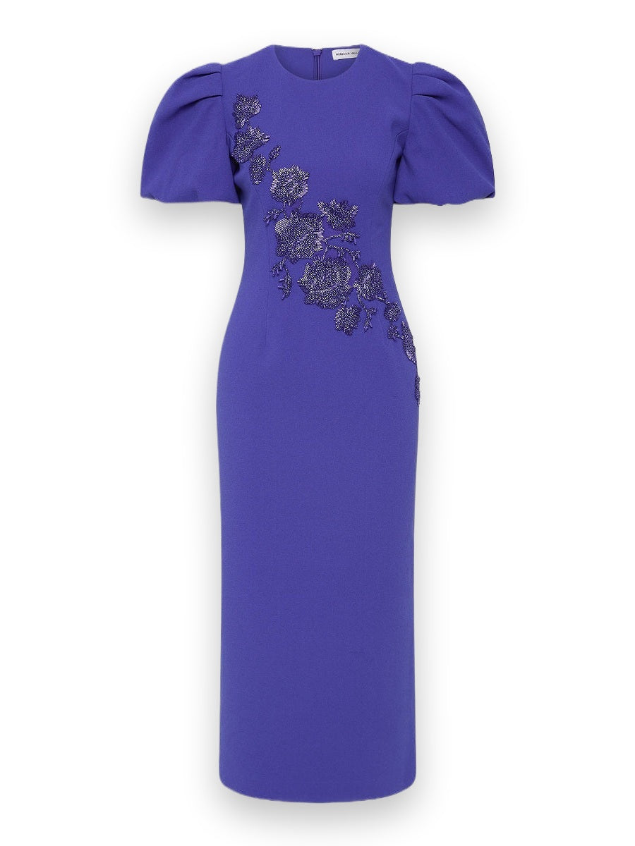 EVOLET PUFF SLEEVE MIDI