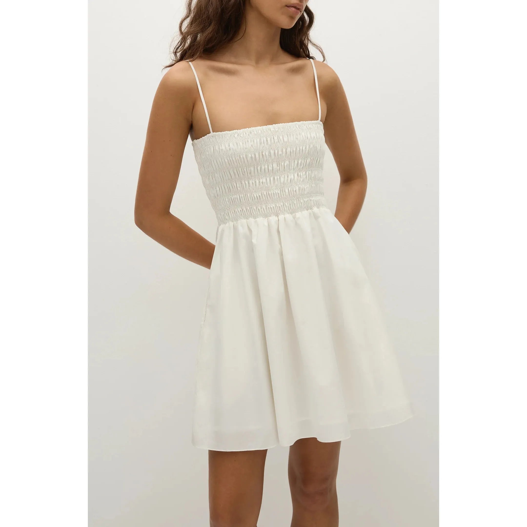 Light Gray Jean Mini Dress