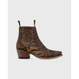 Short Cowboy Boot Brown Tiger