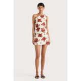 Faithfull Marga Mini Dress Cecile Floral Garnet