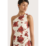 Faithfull Marga Mini Dress Cecile Floral Garnet