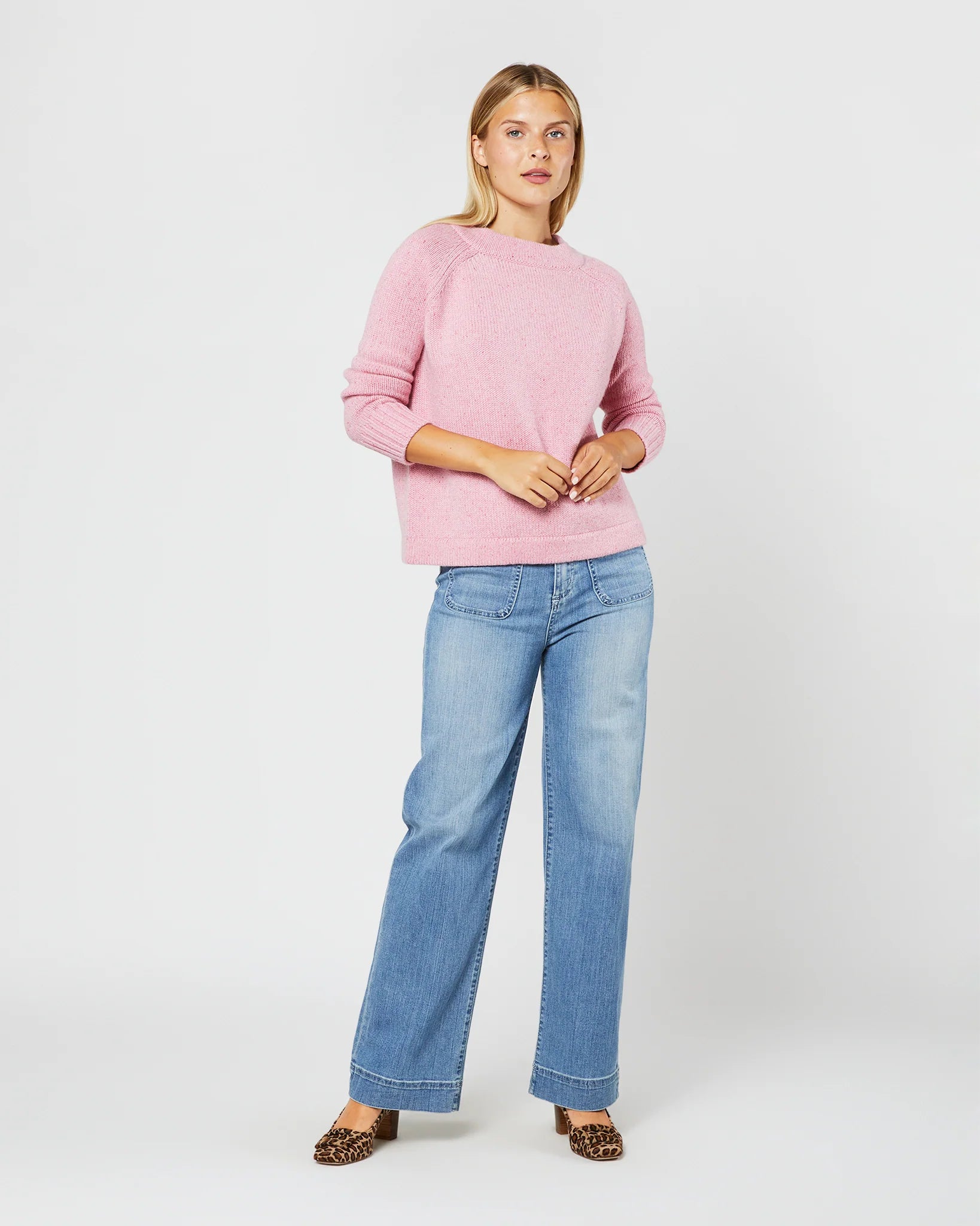 Ann Mashburn Golightly Sweater Pink Donegal