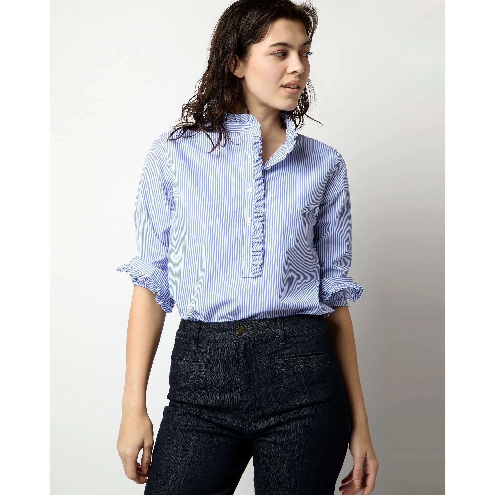 Blue Frill Shirts | Women's Frill Shirts | Primm's