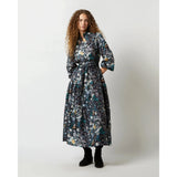 Ann Mashburn Isabella Popover Shirtdress Blue Multi Mary Julie Liberty Fabric Silk Twill