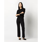 Ann Mashburn Lara Pant in Black Supima Cotton