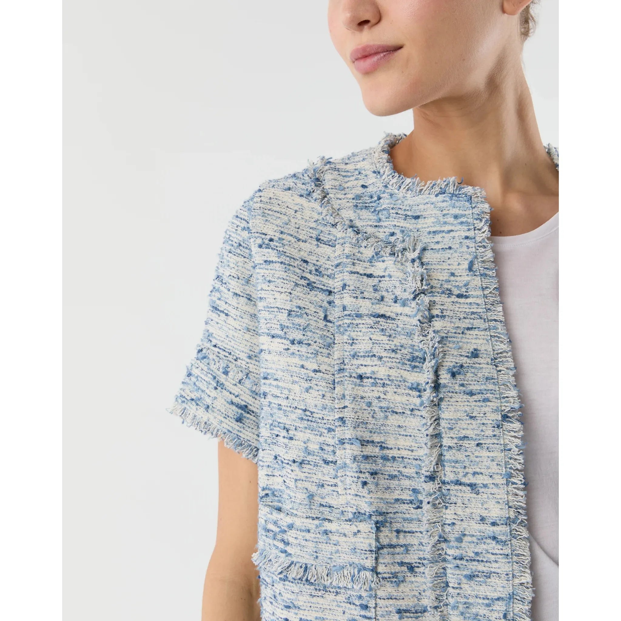 Light Gray Short Sleeve Chelsea Jacket