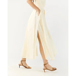 Beige Ann Mashburn Scarlett Dress Natural Paperweight Stretch Cotton