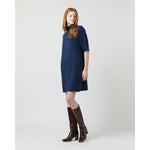 Rowan Short-Sleeved Funnel Neck Dress