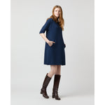 Rowan Short-Sleeved Funnel Neck Dress
