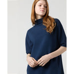 Rowan Short-Sleeved Funnel Neck Dress