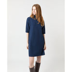 Rowan Short-Sleeved Funnel Neck Dress