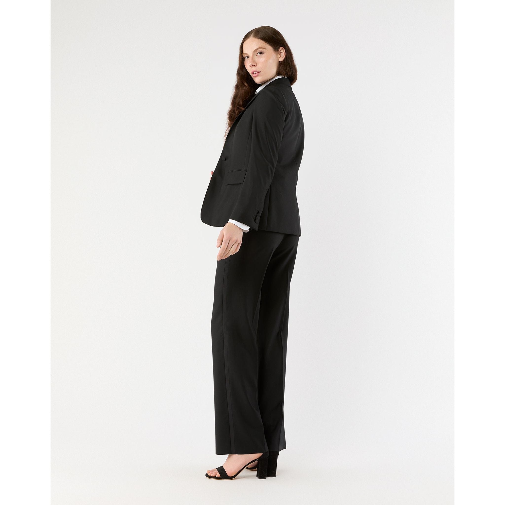 Pleated Bib-Front Tuxedo Shirt Mashburn