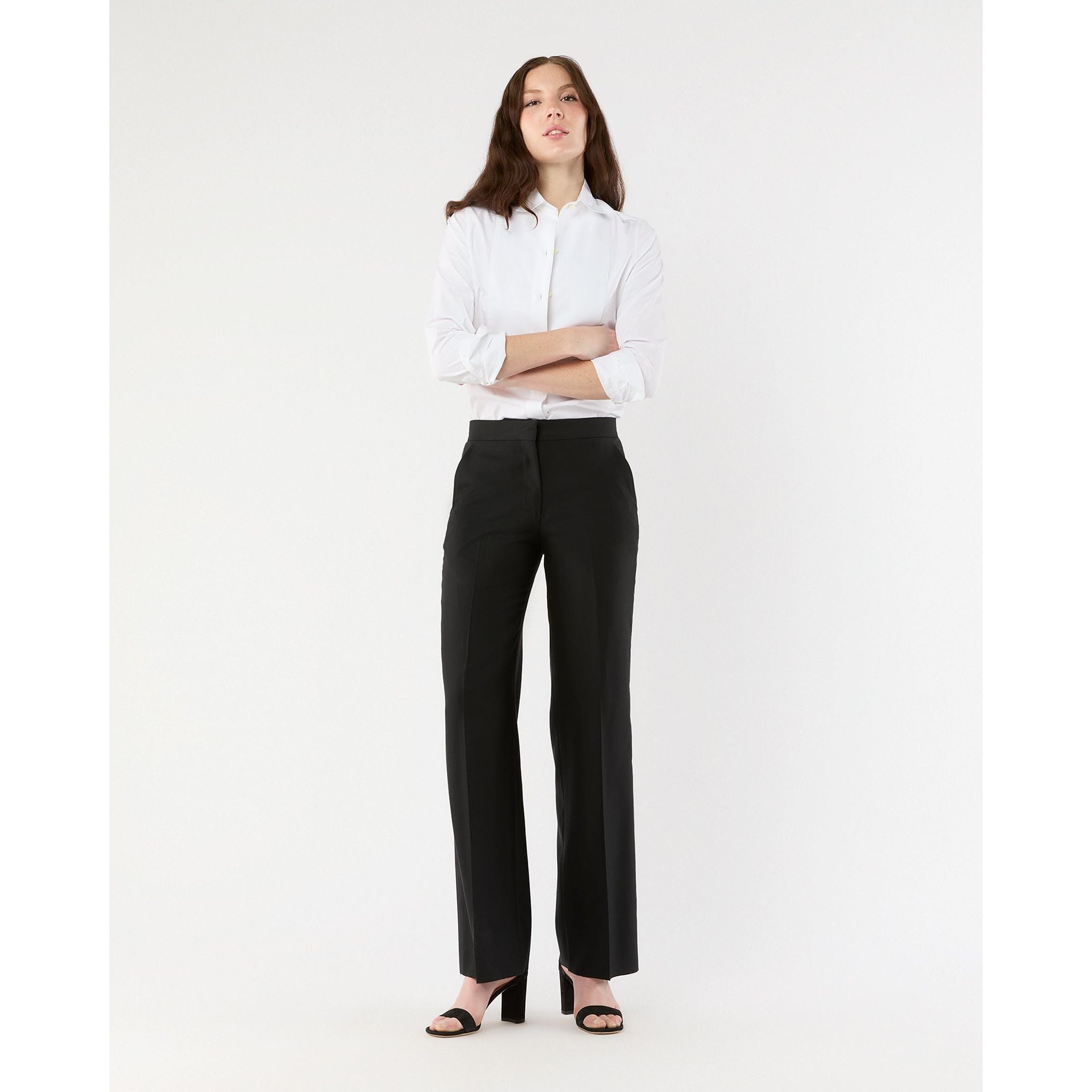 Pleated Bib-Front Tuxedo Shirt Mashburn