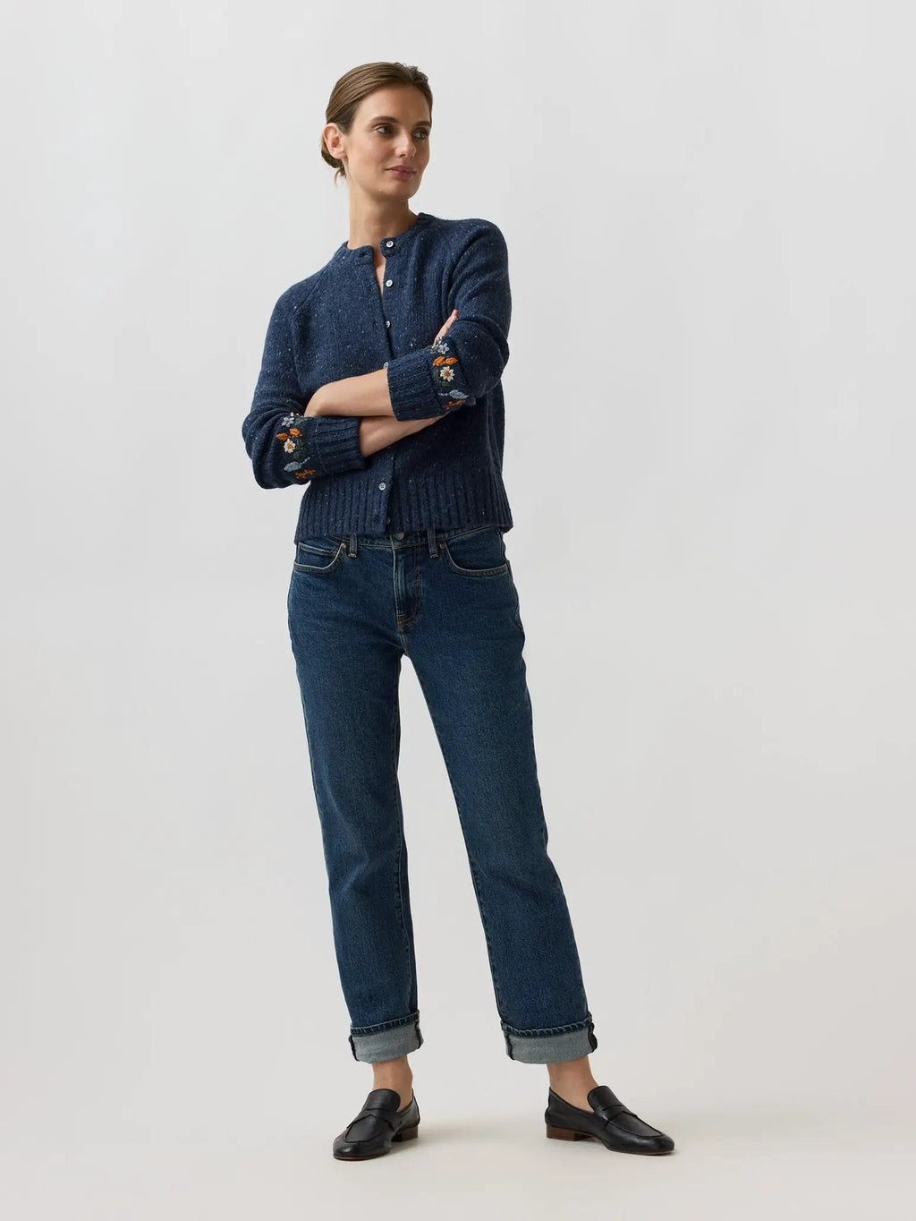 Romy Embroidered Cardigan Mashburn