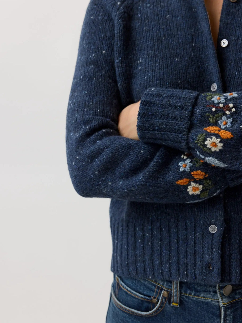 Romy Embroidered Cardigan Mashburn