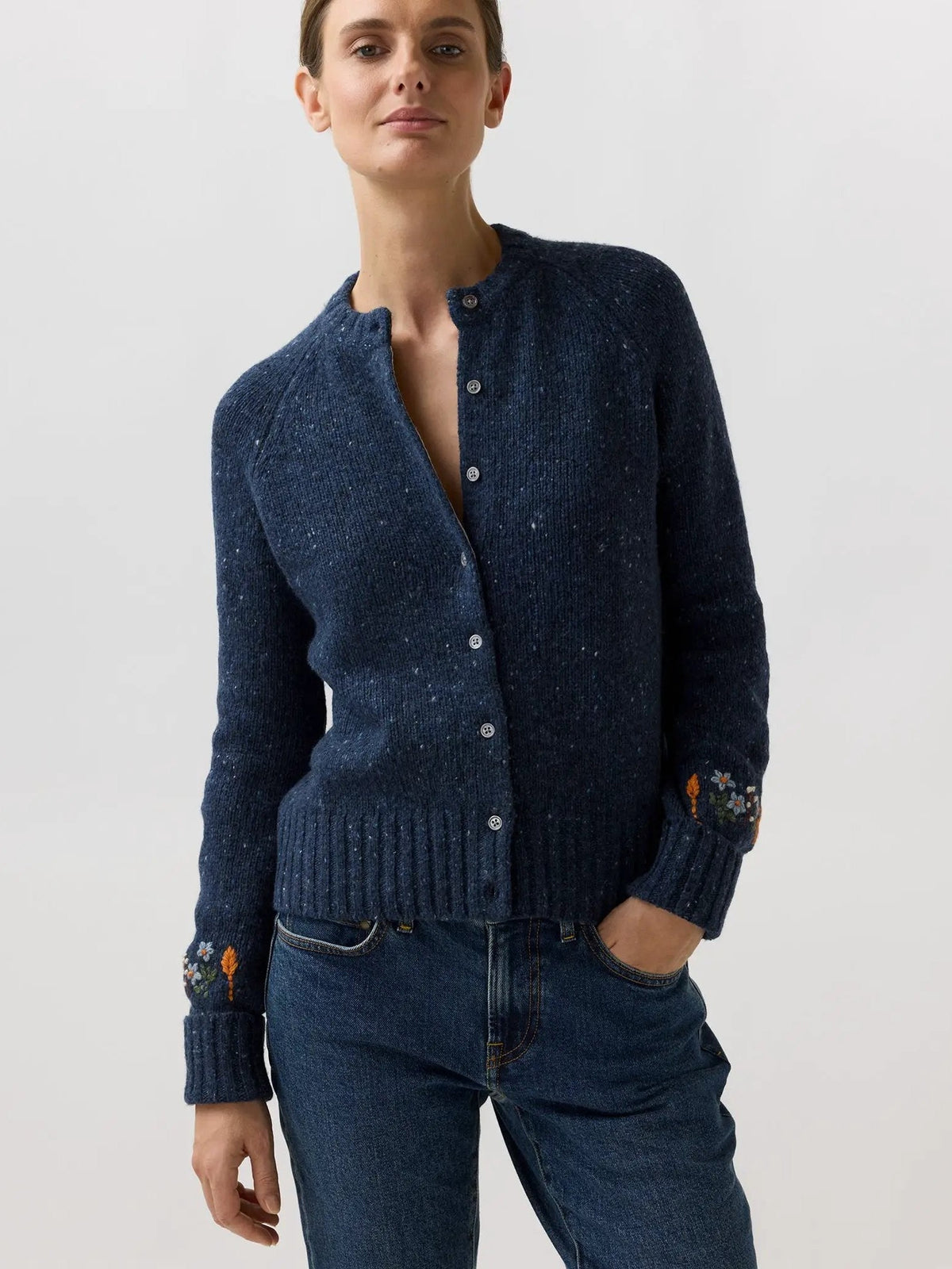 Romy Embroidered Cardigan Mashburn