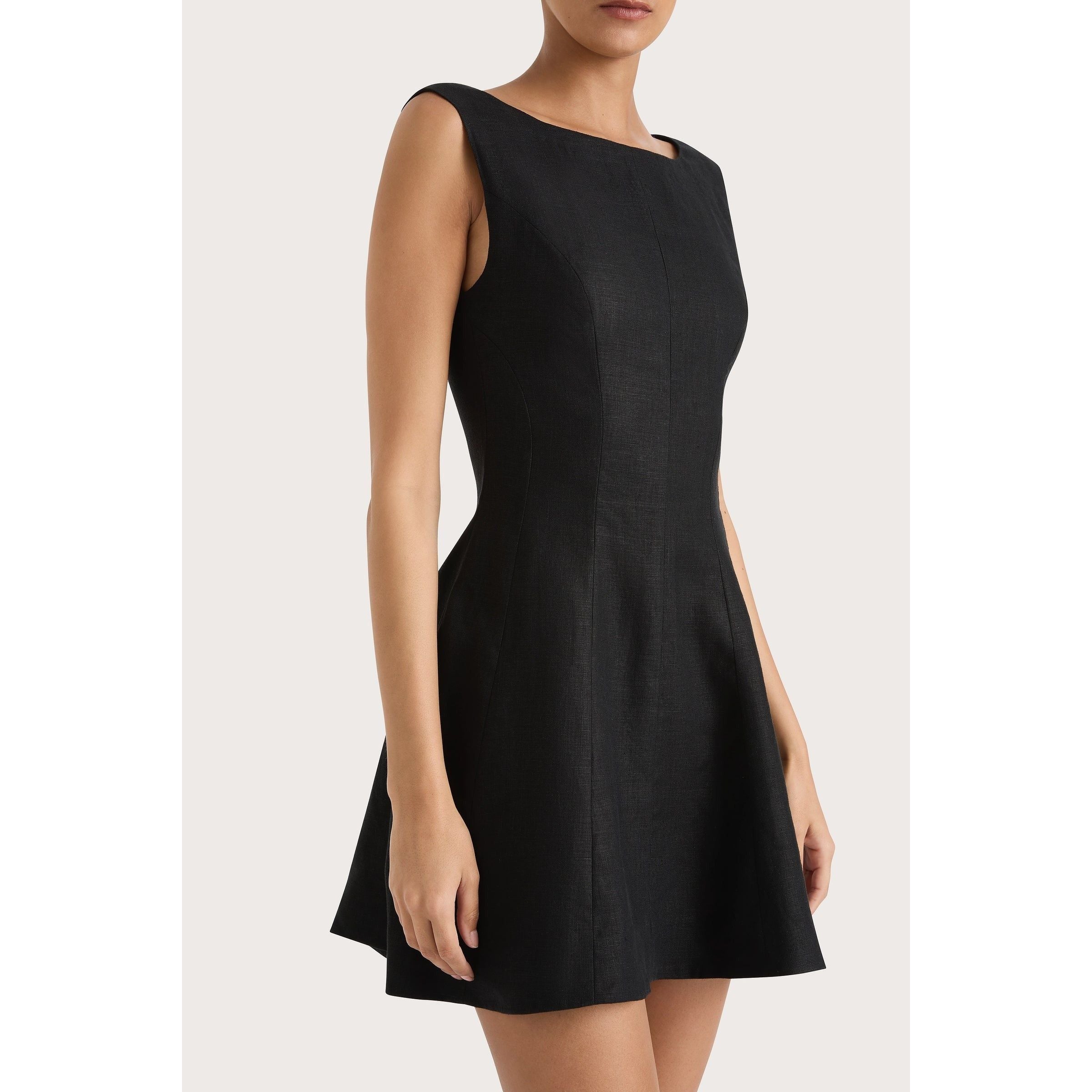 Faithfull Cerise Mini Dress Black