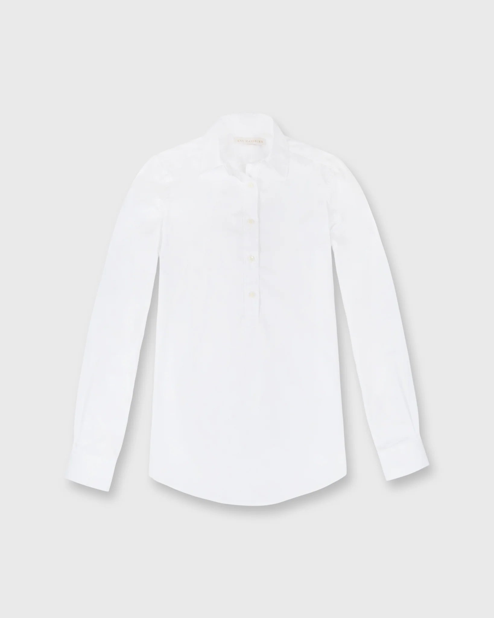 Ann Mashburn Tomboy Shirt in White Poplin