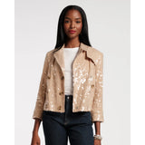 Sequin Moto Jacket