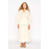 Brighton Skirt in Lime Jamdani MIRTH