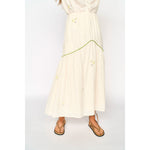 Brighton Skirt in Lime Jamdani MIRTH