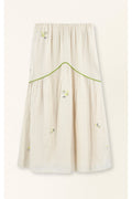 Brighton Skirt in Lime Jamdani MIRTH