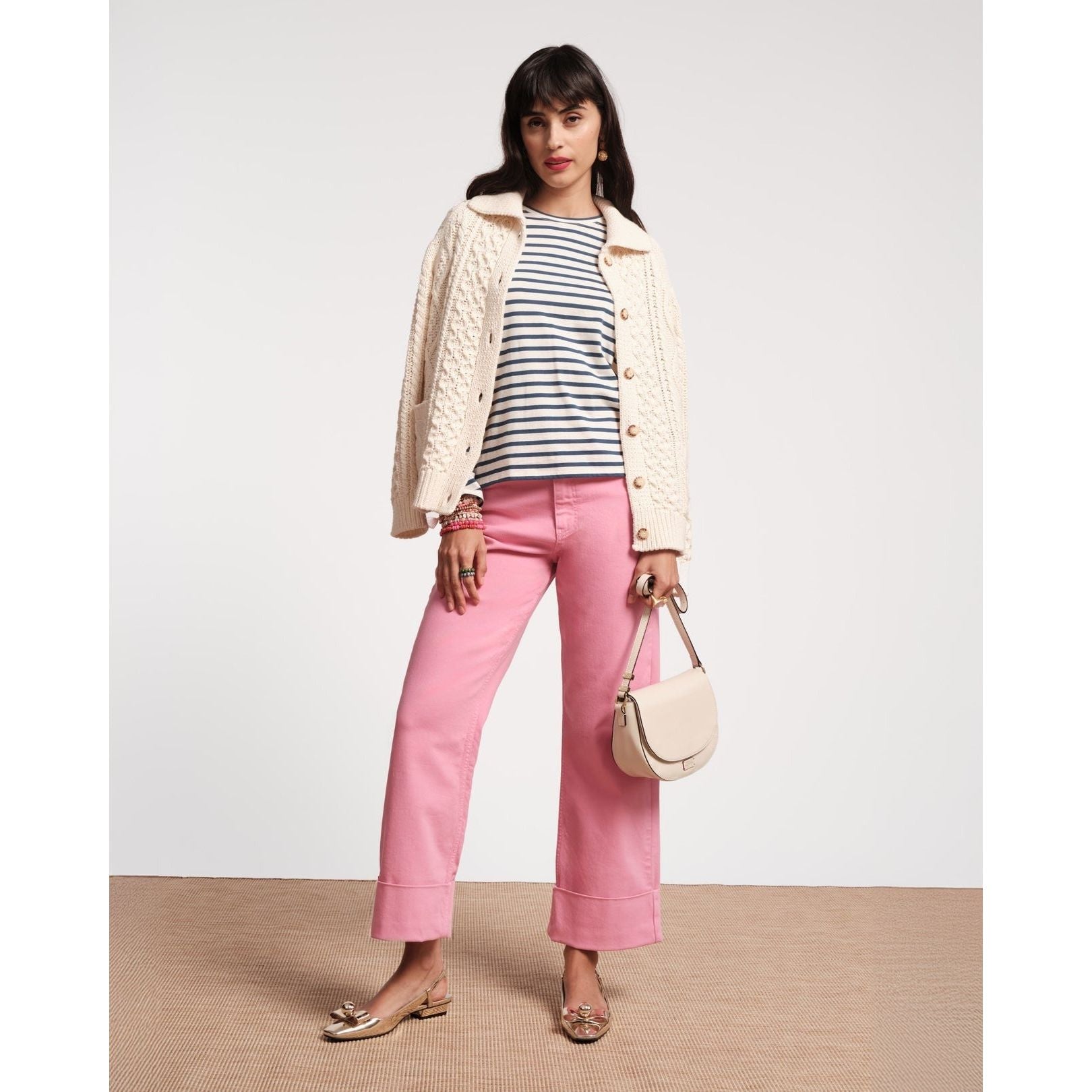 Frances Valentine Smarty Cuffed Jeans Pink
