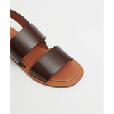 Mansur Gavriel Double Strap Sandal Chocolate