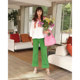 Frances Valentine Smarty Cuffed Jeans Green