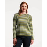 Dark Slate Gray Long Sleeve Striped T Shirt