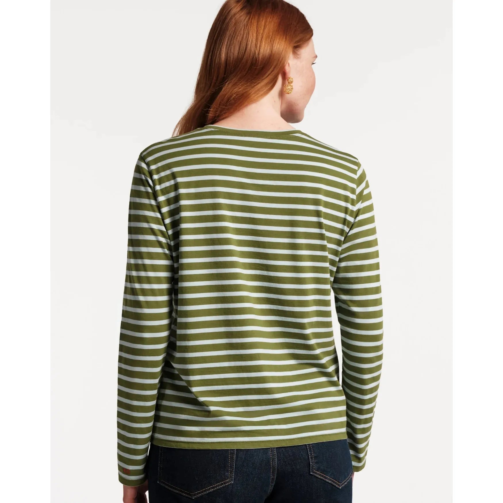 Lavender Long Sleeve Striped T Shirt