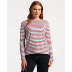 Beige Long Sleeve Striped Tee
