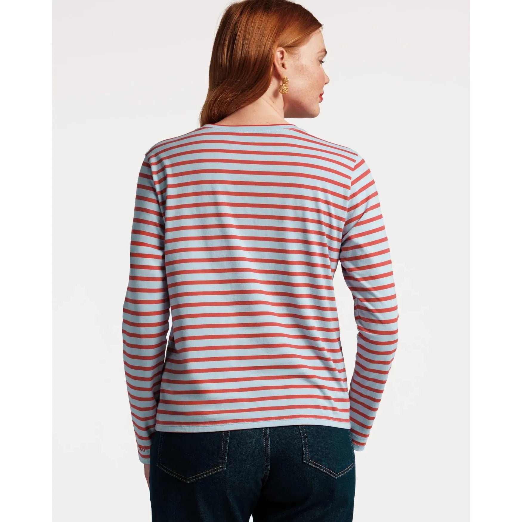 Lavender Long Sleeve Striped Tee
