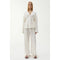 Beige Rubin Pant White Linen