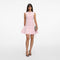 PINK POINTELLE DIAMANTE KNIT MINI DRESS SELF-PORTRAIT