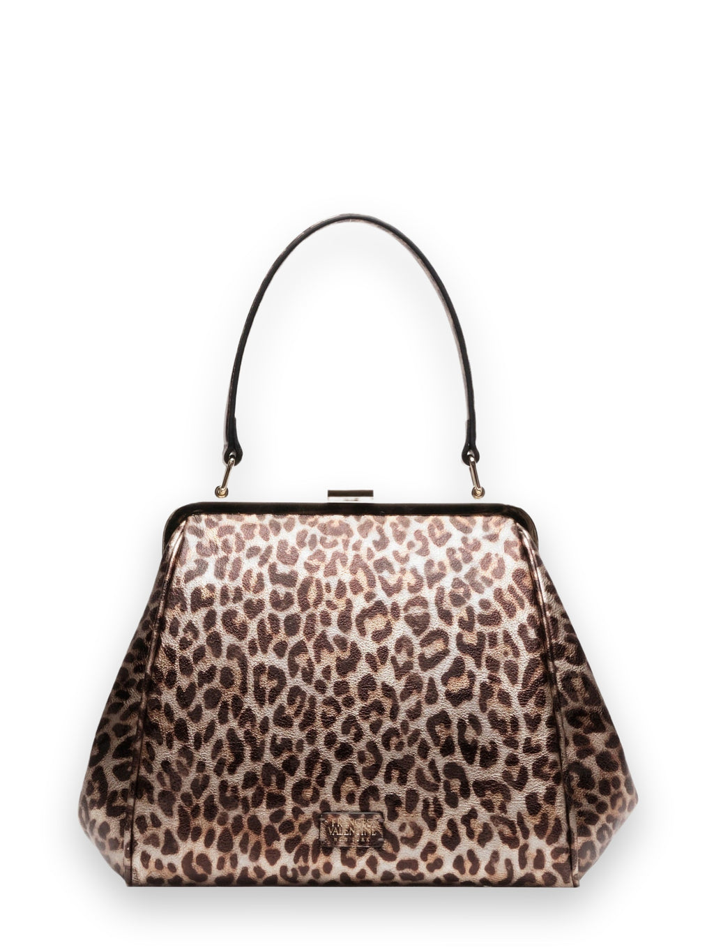 Katherine Frame Bag Metallic Leopard Leather Multi OS Frances Valentine
