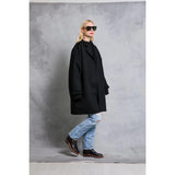 Stable Coat in Wool - Black